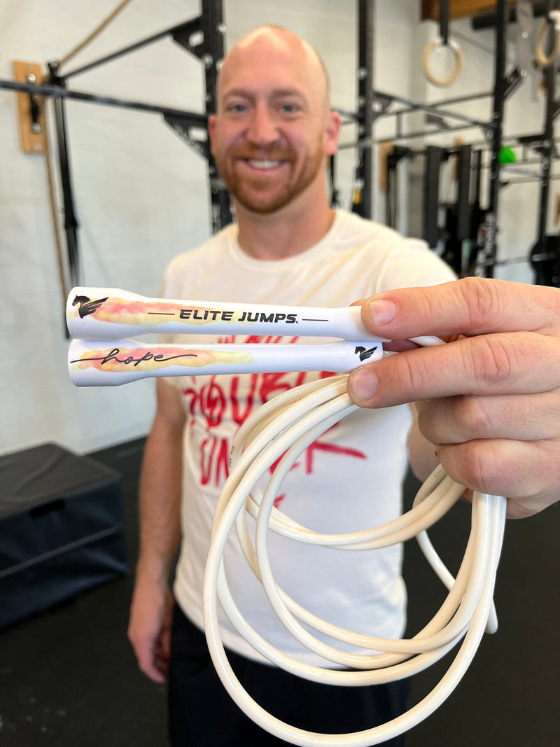 Load image into Gallery viewer, Elite Jumps - Hope Rope - Spring Sunset 6mm PVC Jump Rope