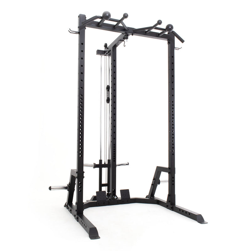Load image into Gallery viewer, SMAI - Half Power Rack With Cable Machine Lateral Pull Down / Rower