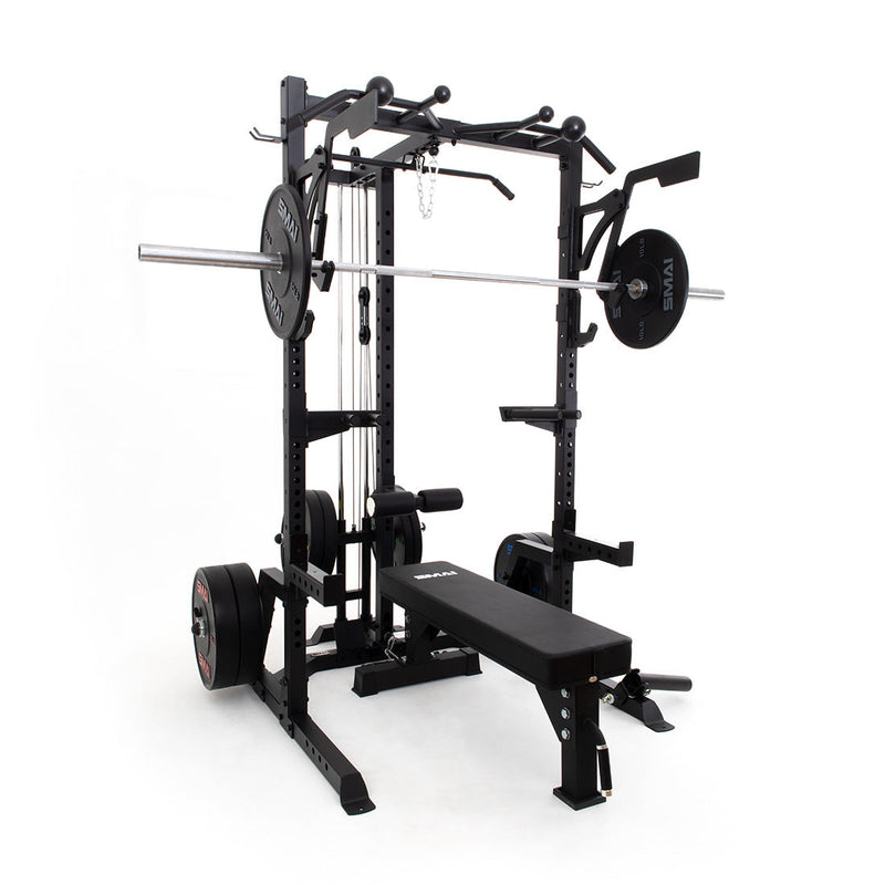 Load image into Gallery viewer, SMAI - Half Power Rack Cable Weightlifting Package