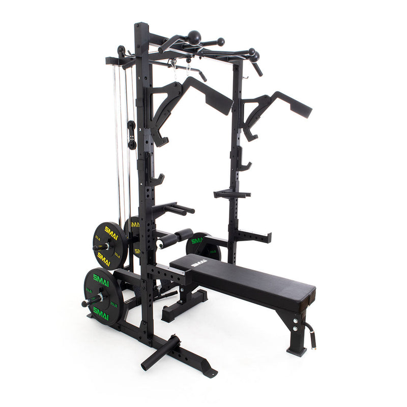 Load image into Gallery viewer, SMAI - Half Power Rack Cable Weightlifting Package