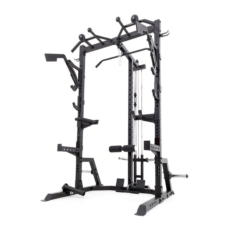 Load image into Gallery viewer, SMAI - Half Power Rack With Cable Machine Lateral Pull Down / Rower