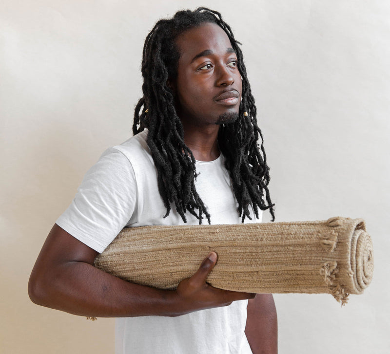 Load image into Gallery viewer, Oko Living - Clay - Naturally Dyed Herbal Yoga Mat