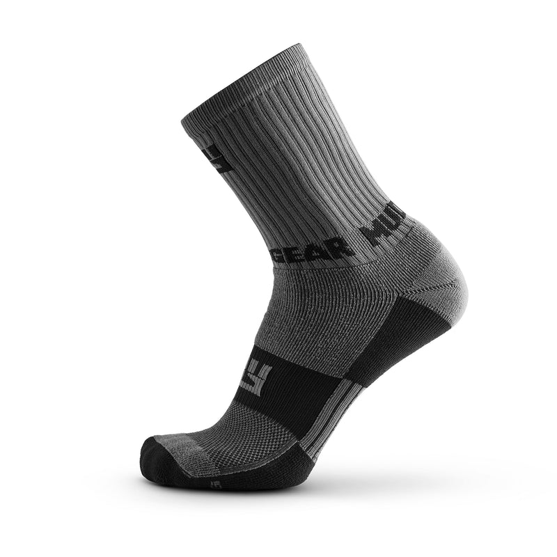 Load image into Gallery viewer, MudGear - Performance Hiking/Trekking Sock - Gray/Black (2 Pair Pack)