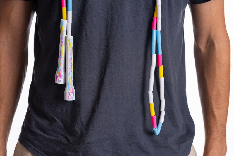 Load image into Gallery viewer, Elite Jumps - Hope Rope - Spring Sunset 1" Beaded Jump Rope