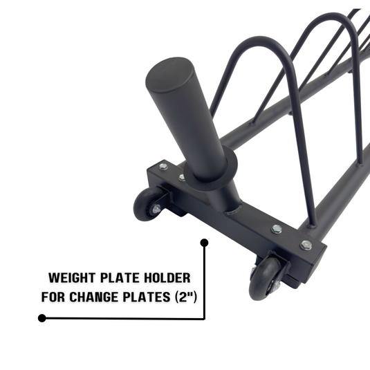 Hulkfit - Horizontal Plate Storage w/ Wheels