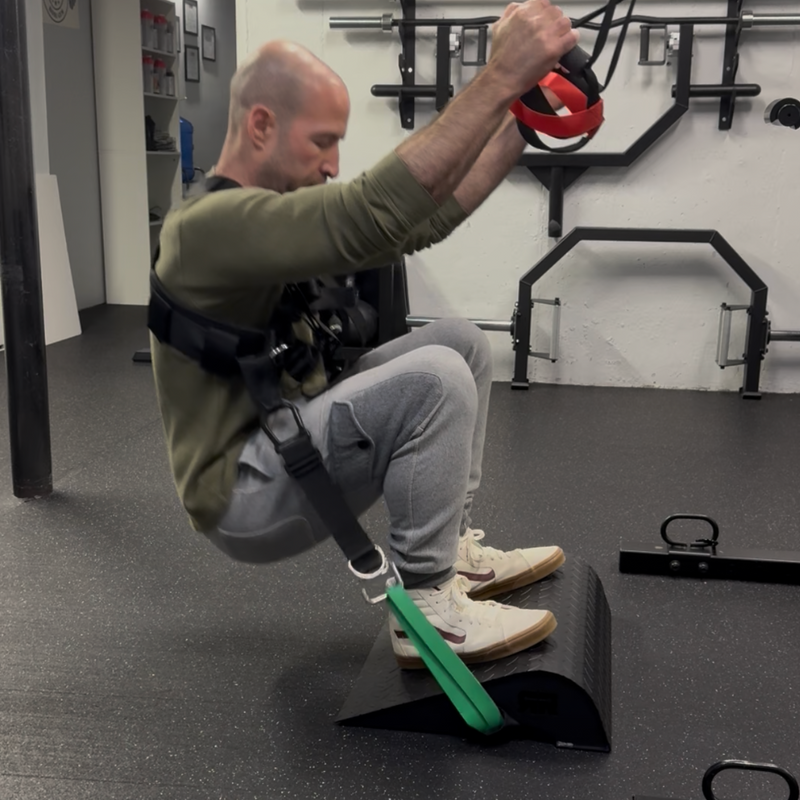 Load image into Gallery viewer, Squat Harness - Ripped Ramp 2.0: Steel Squat Wedge Ramp with Band Integration