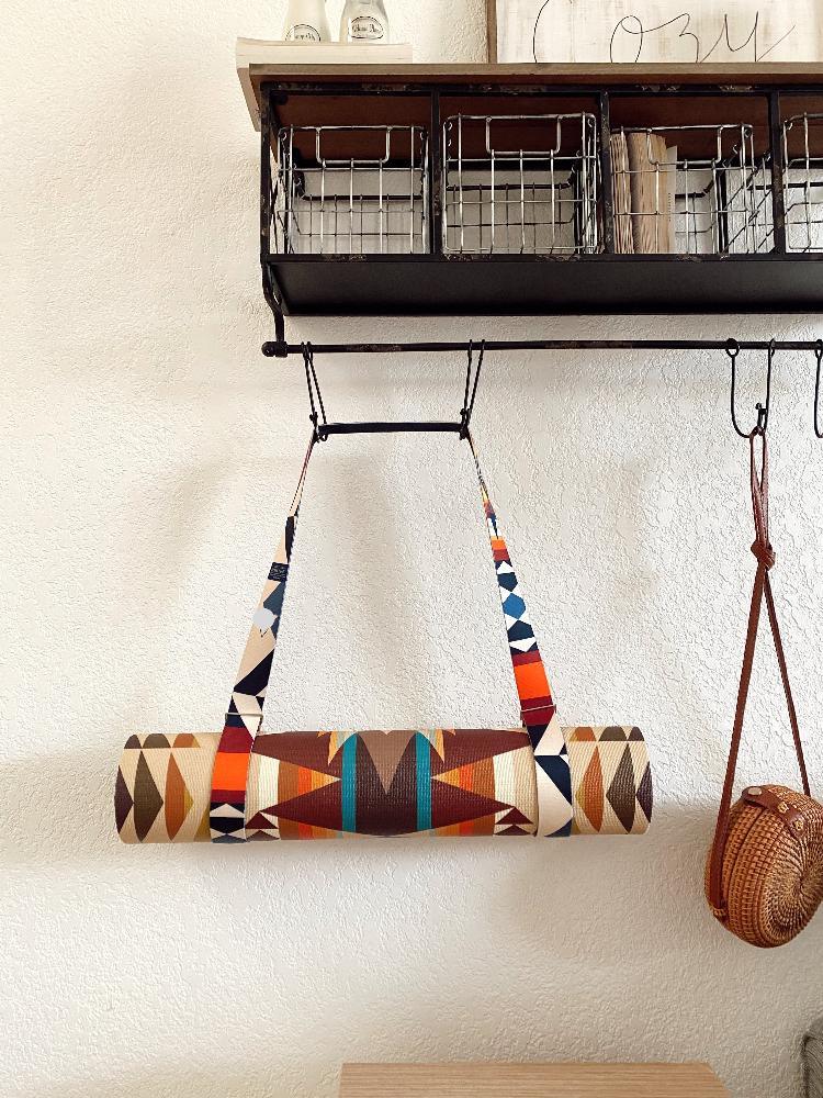 Load image into Gallery viewer, Yune Yoga - Yoga Strap Pendleton Fire Legend