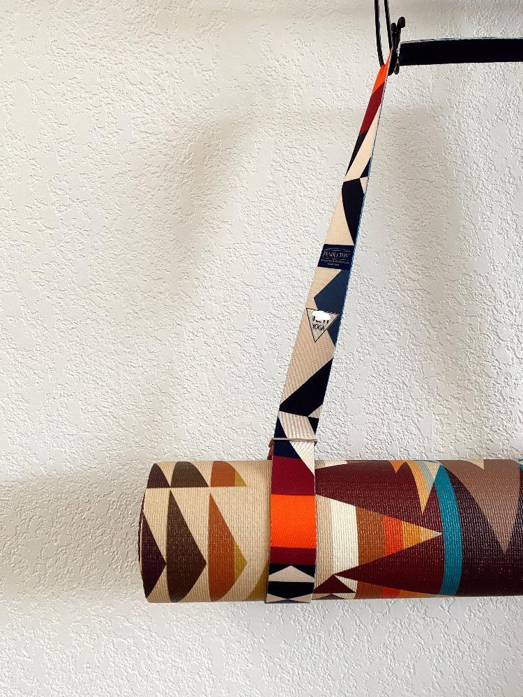 Load image into Gallery viewer, Yune Yoga - Yoga Strap Pendleton Fire Legend