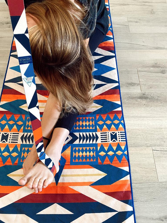 Yune Yoga - Yoga Strap Pendleton Fire Legend