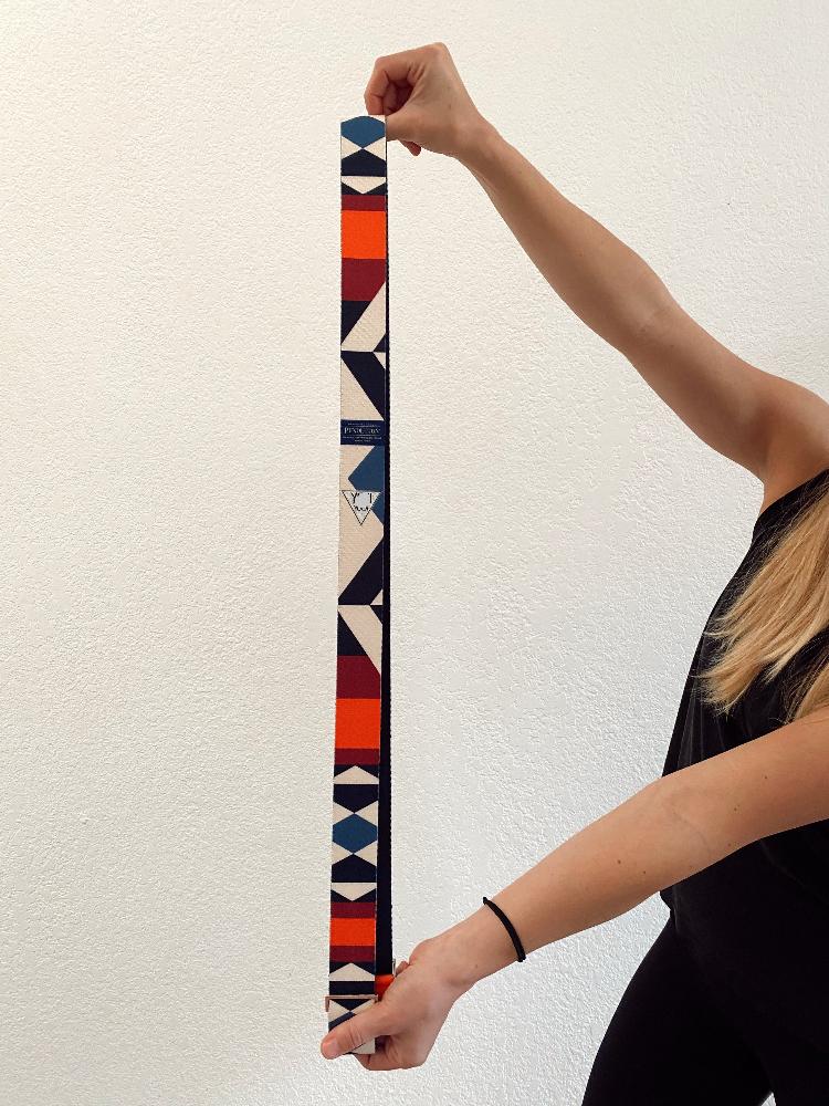 Load image into Gallery viewer, Yune Yoga - Yoga Strap Pendleton Fire Legend