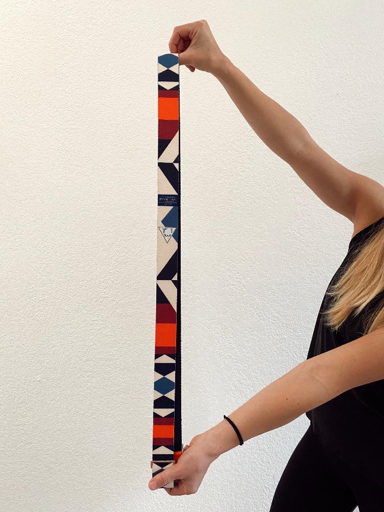 Load image into Gallery viewer, Yune Yoga - Yoga Strap Pendleton Fire Legend