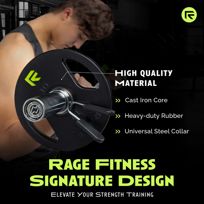 Load image into Gallery viewer, Rage Fitness - Rubber Coated Plates