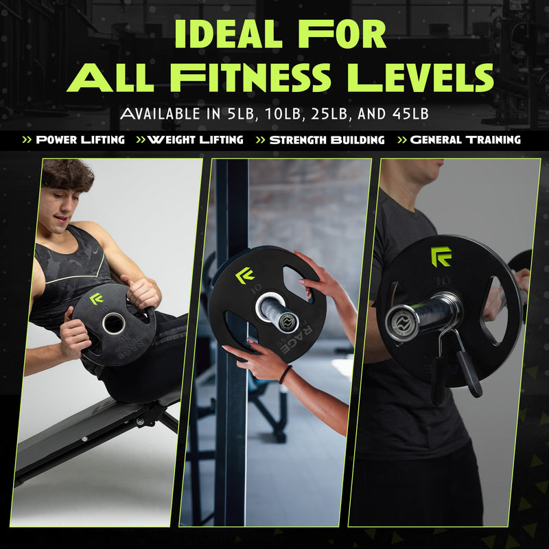 Load image into Gallery viewer, Rage Fitness - Rubber Coated Plates