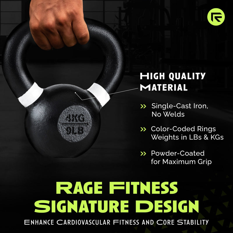 Load image into Gallery viewer, Rage Fitness - Single Cast Iron Kettlebell