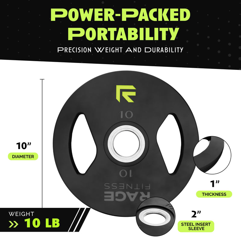Load image into Gallery viewer, Rage Fitness - Rubber Coated Plates