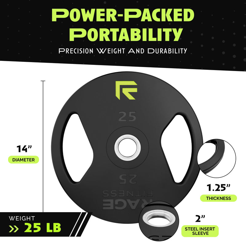 Load image into Gallery viewer, Rage Fitness - Rubber Coated Plates