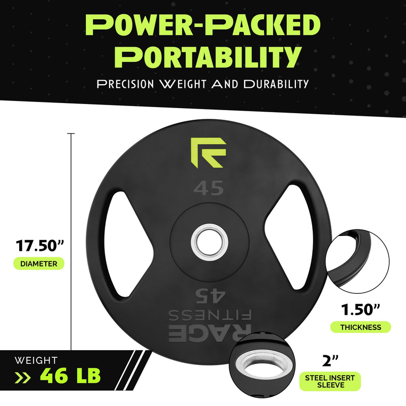 Load image into Gallery viewer, Rage Fitness - Rubber Coated Plates