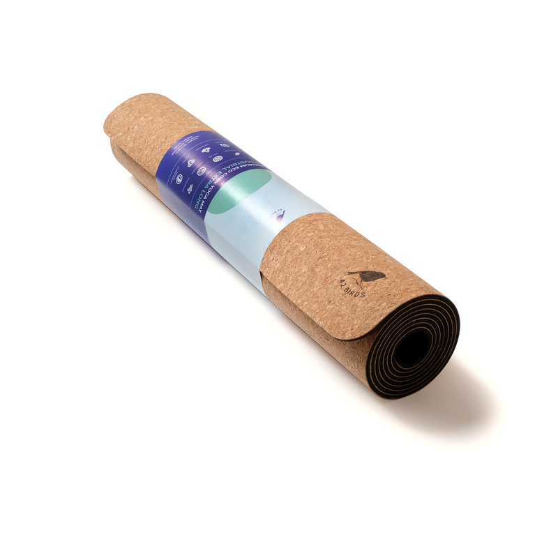 Load image into Gallery viewer, 42 Birds - Extra Long Cork Yoga Industrial Mat “The Imperial Eagle”