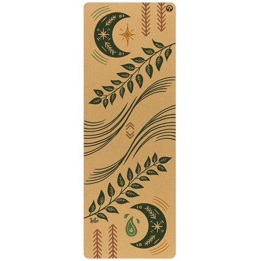 Yoloha Yoga - Inhale Exhale Aura Cork Yoga Mat