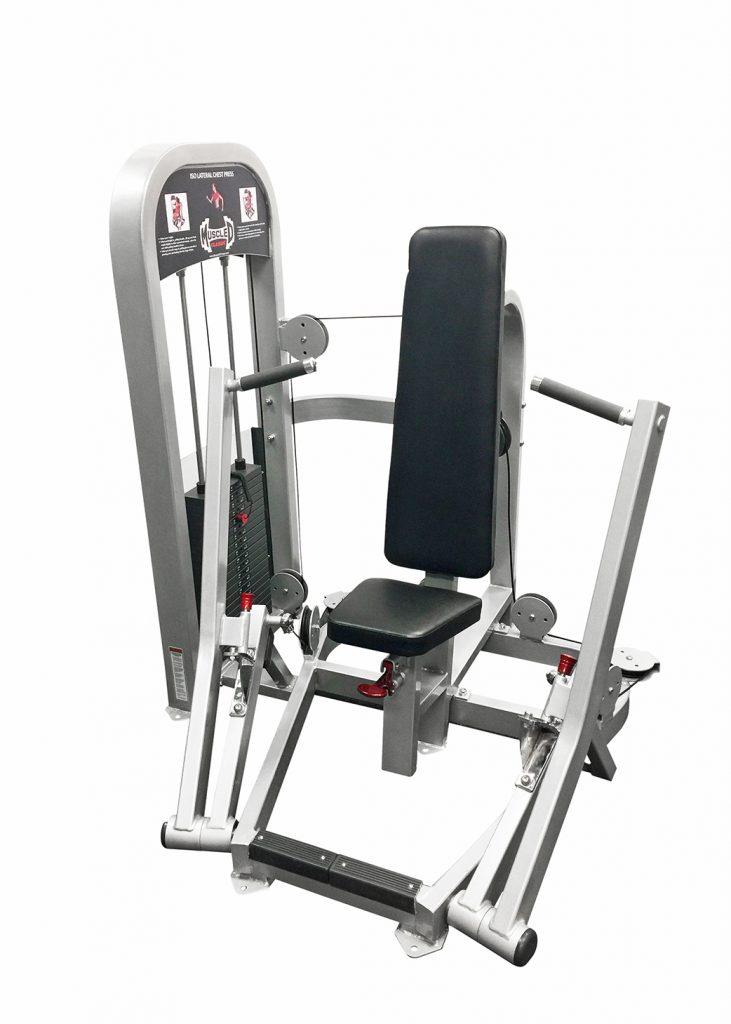 Load image into Gallery viewer, Muscle D Fitness - Classic Iso Lateral Chest Press - Adjustable - Seated Pin Selectorized Weight