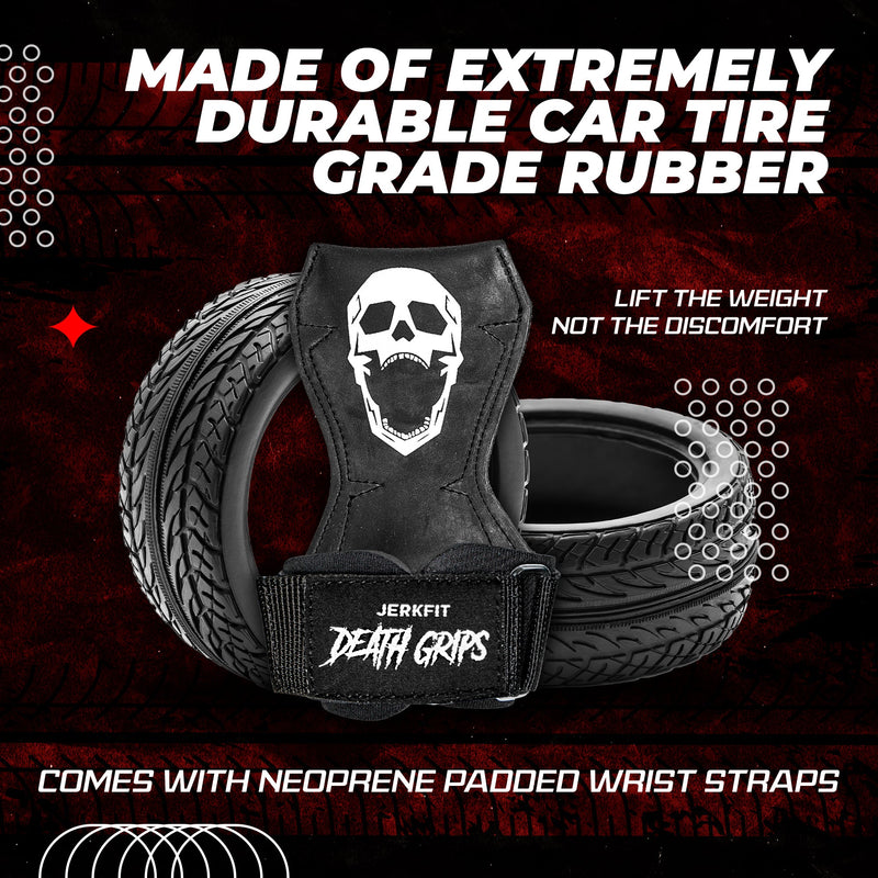 Load image into Gallery viewer, JerkFit - Death Grips Premium Heavy Lifting Straps