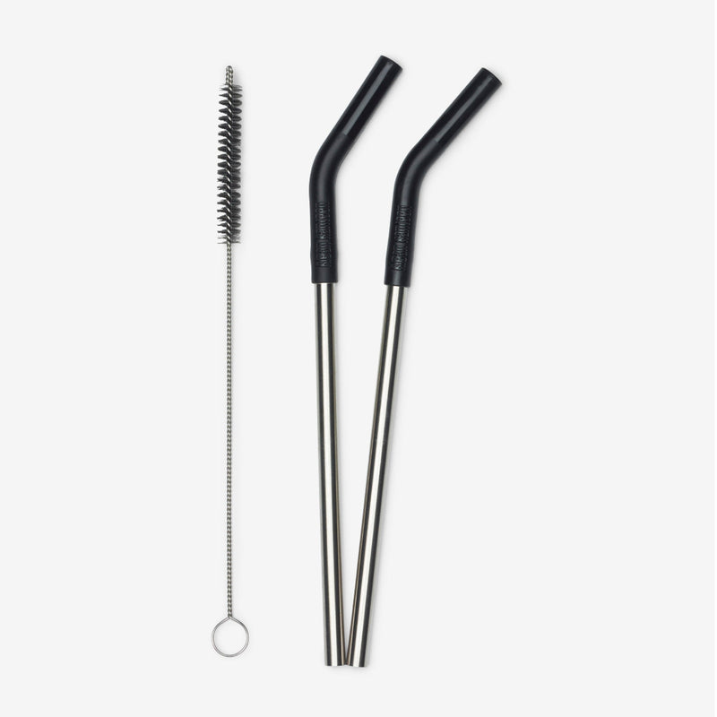 Load image into Gallery viewer, Klean Kanteen - Straw 2-Pack with Brush - Black