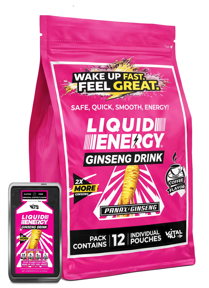 Load image into Gallery viewer, Vital 4U - Liquid Energy Ginseng Drink Original Coffee - Vitamins & Supplements