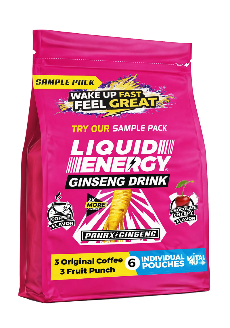 Load image into Gallery viewer, Vital 4U - Liquid Energy Ginseng Sample Pack - 6 Pouches