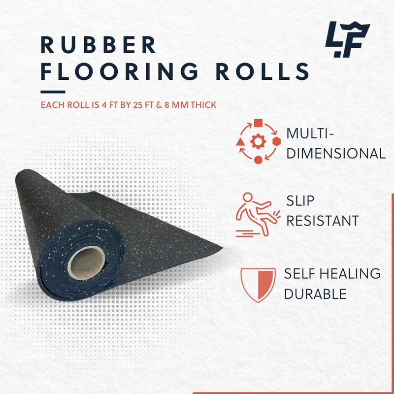 Load image into Gallery viewer, Rubber Flooring Rolls - Made in USA