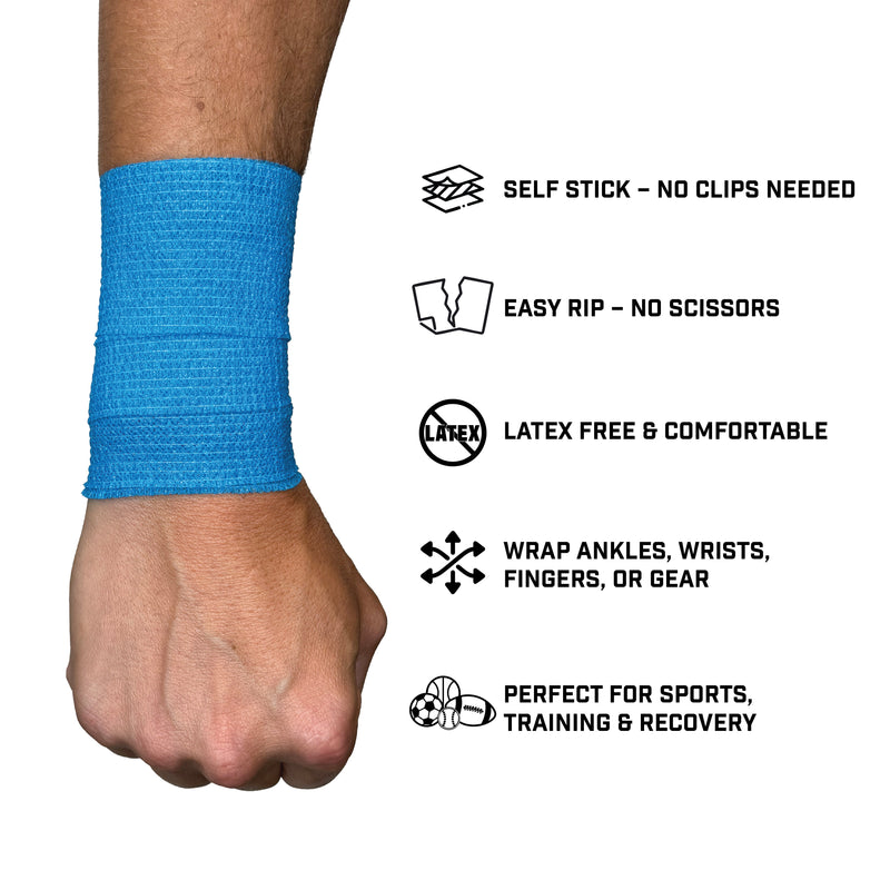 Load image into Gallery viewer, Elite Athletic Gear - Light Blue Self Stick Athletic Tape