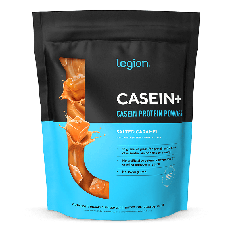 Load image into Gallery viewer, Legion Athletics - Casein+ Grass-Fed Casein Protein Powder - Salted Caramel