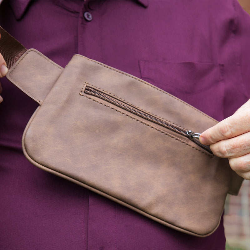 Load image into Gallery viewer, Shield Your Body - Cross Body Fanny Pack - Metro Vegan Leather