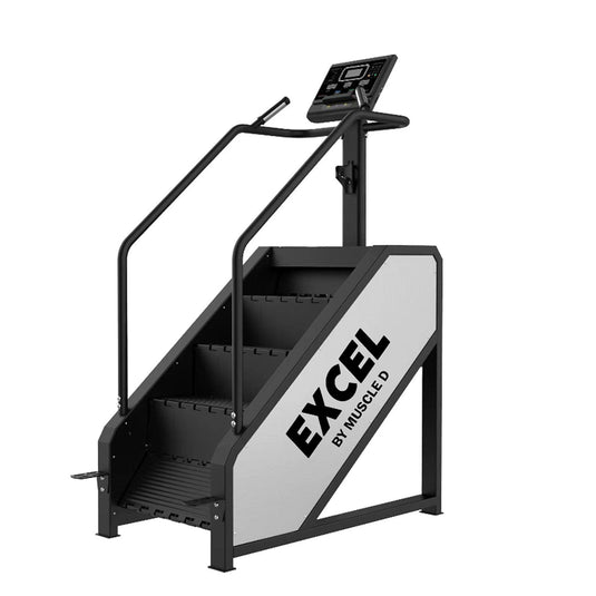 Muscle D Fitness - Light Commercial Stair Climber - Stepmill - LED Display - Heart Rate Monitor - Heavy Duty Chain Drive