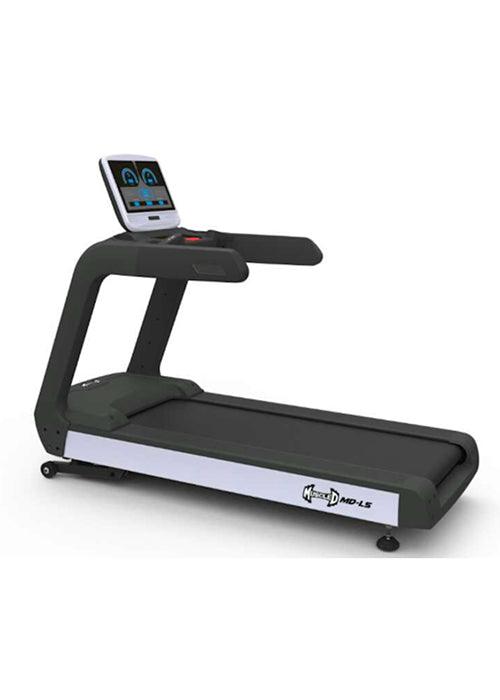 Muscle D Fitness - LED Screen Commercial Treadmill - Built in Fan - Adjustable Speed and Incline - Cup Holders