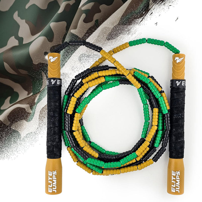 Load image into Gallery viewer, Elite Jumps - CAMO Freestyle Soft Beaded Jump Rope