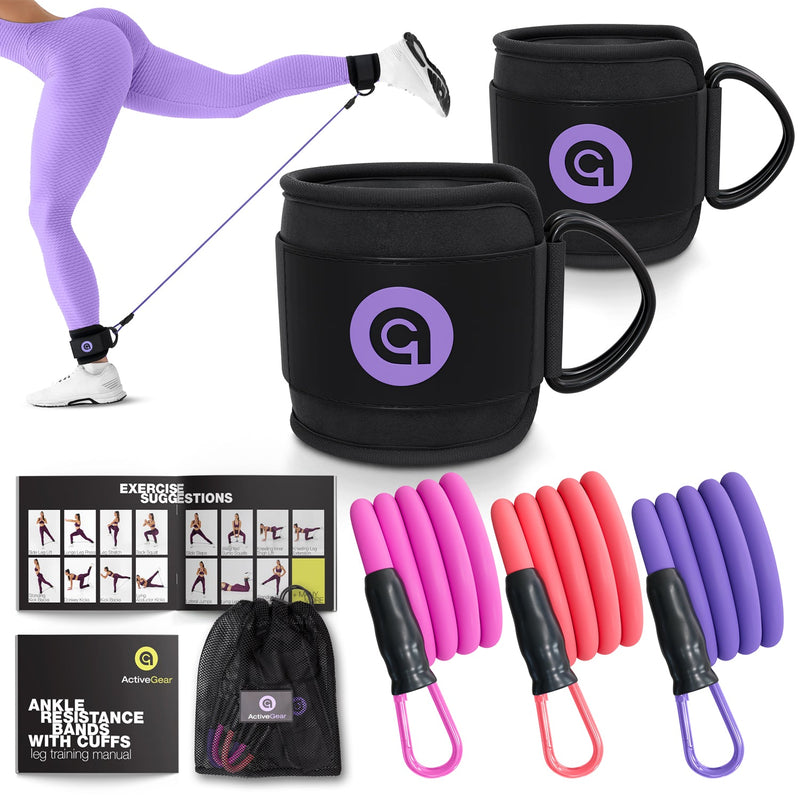 Load image into Gallery viewer, ActiveGear - Ankle Resistance Bands with Cuffs