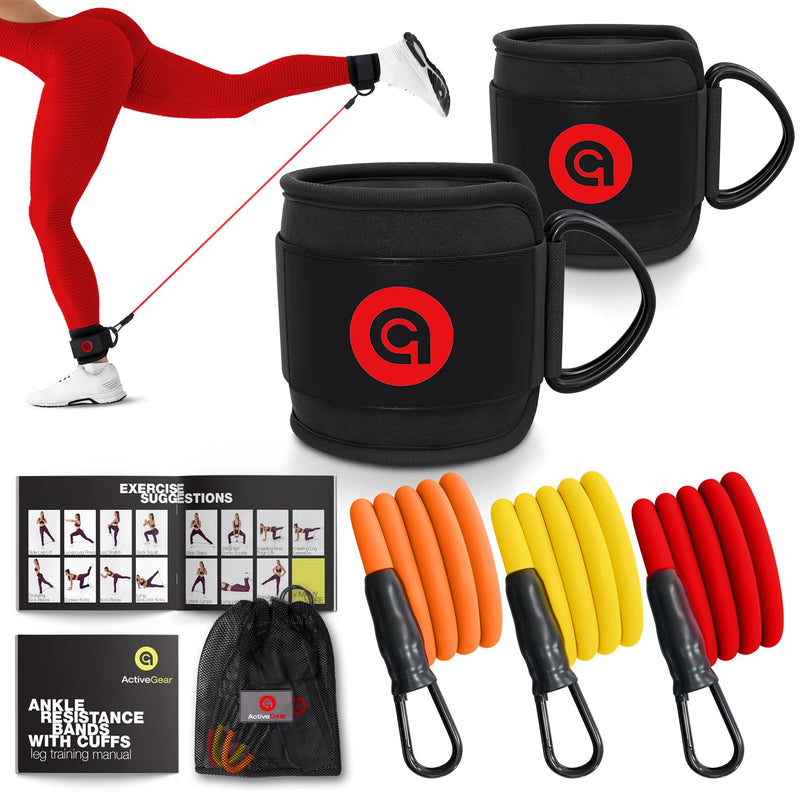 Load image into Gallery viewer, ActiveGear - Ankle Resistance Bands with Cuffs