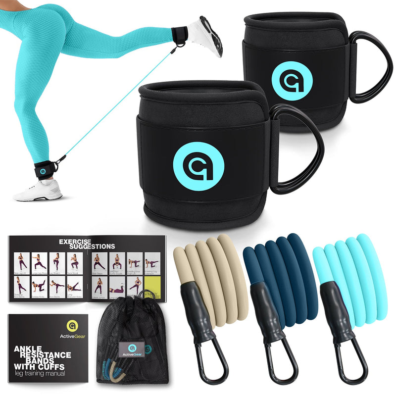 Load image into Gallery viewer, ActiveGear - Ankle Resistance Bands with Cuffs
