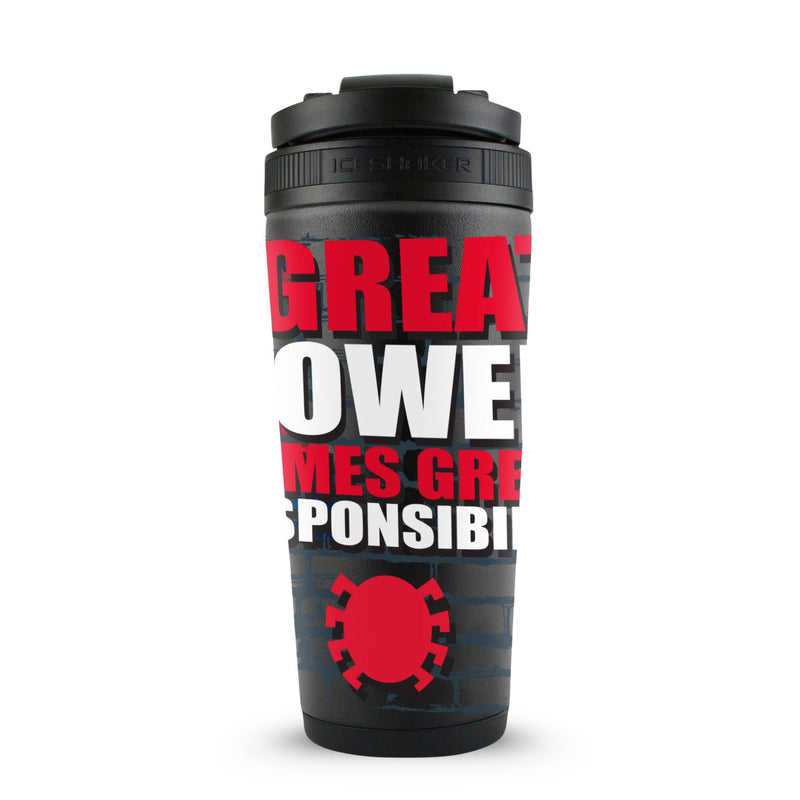 Load image into Gallery viewer, Ice Shaker - Marvel Spider-Man "With Great Power.." 4D Ice Shaker