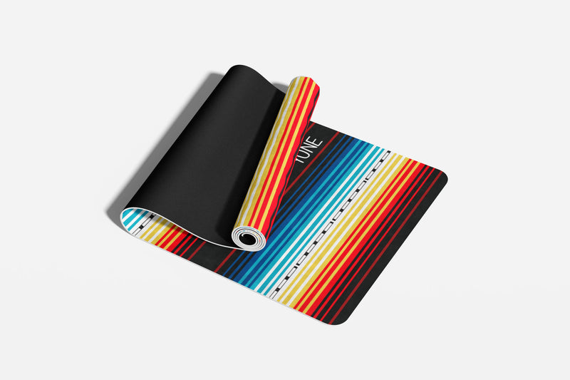 Load image into Gallery viewer, Yune Yoga - Yoga Mat | 6mm Thick | Striped | Non-Slip | Eco Friendly | Yune Yoga | Devo