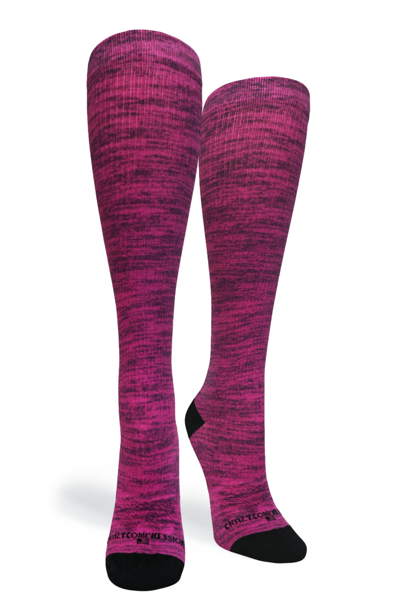 Load image into Gallery viewer, Crazy Compression - Magenta Heather - (Standard & Extra Wide)