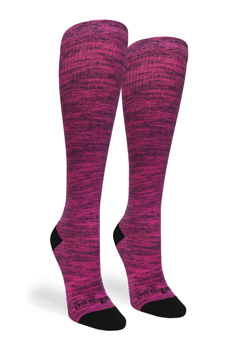Load image into Gallery viewer, Crazy Compression - Magenta Heather - (Standard & Extra Wide)