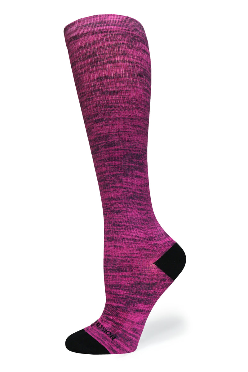 Load image into Gallery viewer, Crazy Compression - Magenta Heather - (Standard & Extra Wide)