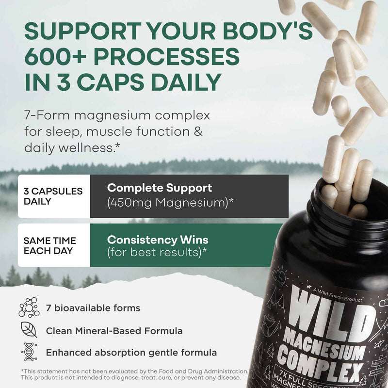 Load image into Gallery viewer, Wild Foods - 7-in-1 Magnesium Complex - Vitamins & Supplements