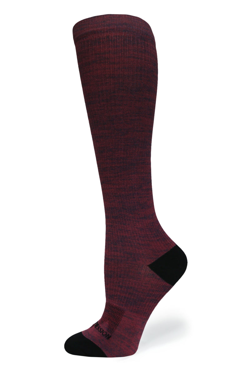Load image into Gallery viewer, Crazy Compression - Maroon Heather - (Standard & Extra Wide)