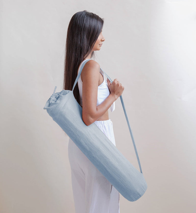 Load image into Gallery viewer, Oko Living - Indigo Moon - Naturally Dyed Herbal Yoga Mat