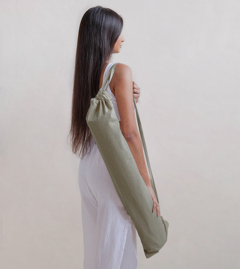 Load image into Gallery viewer, Oko Living - Jade & Jute - Naturally Dyed Herbal Yoga Mat