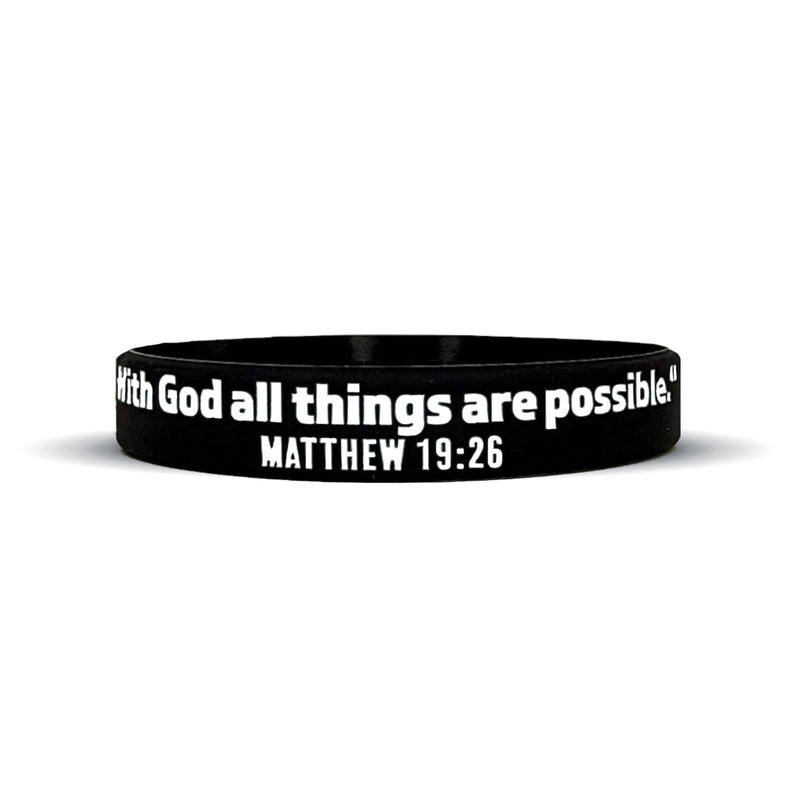 Load image into Gallery viewer, Elite Athletic Gear - MATTHEW 19:26 Wristband