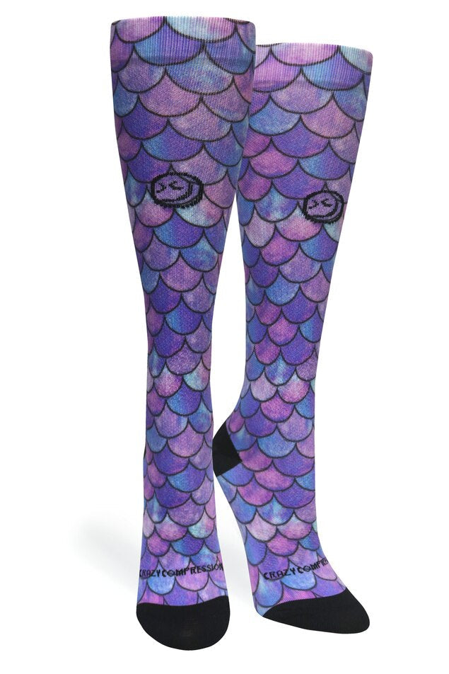 Load image into Gallery viewer, Crazy Compression - Mermaid Purple - (Standard & Extra Wide)