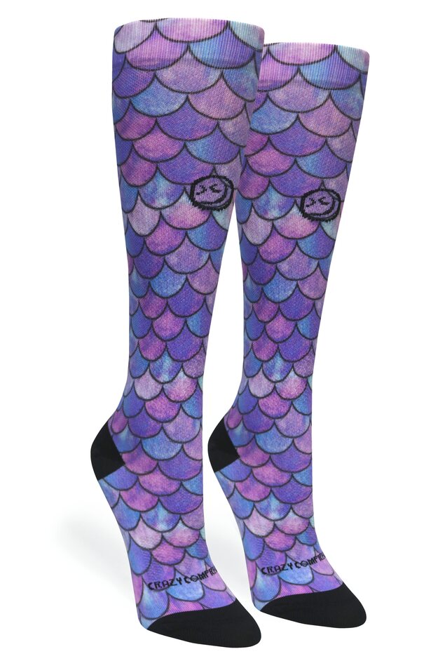 Load image into Gallery viewer, Crazy Compression - Mermaid Purple - (Standard & Extra Wide)
